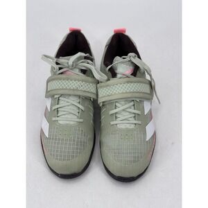 Adidas‎ Adipower Sz 5 Men's Weightlifting 3 Linen Green Beam Pink